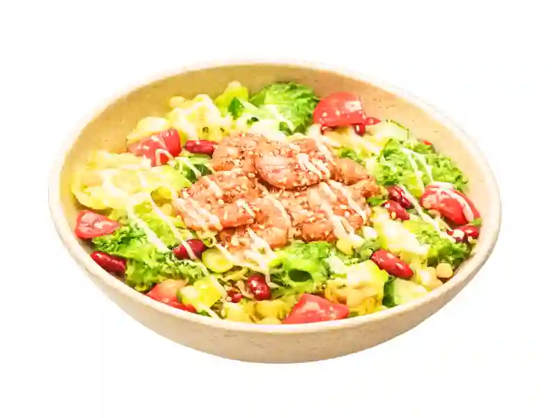 Ginger teriyaki shrimp salad